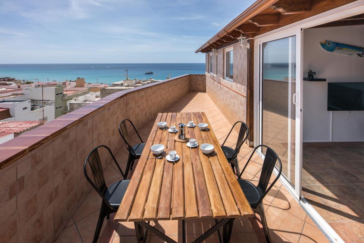 attico vista oceano e città 3 camere 2 bagni WiFi AC Morro Jable  Extérieur photo